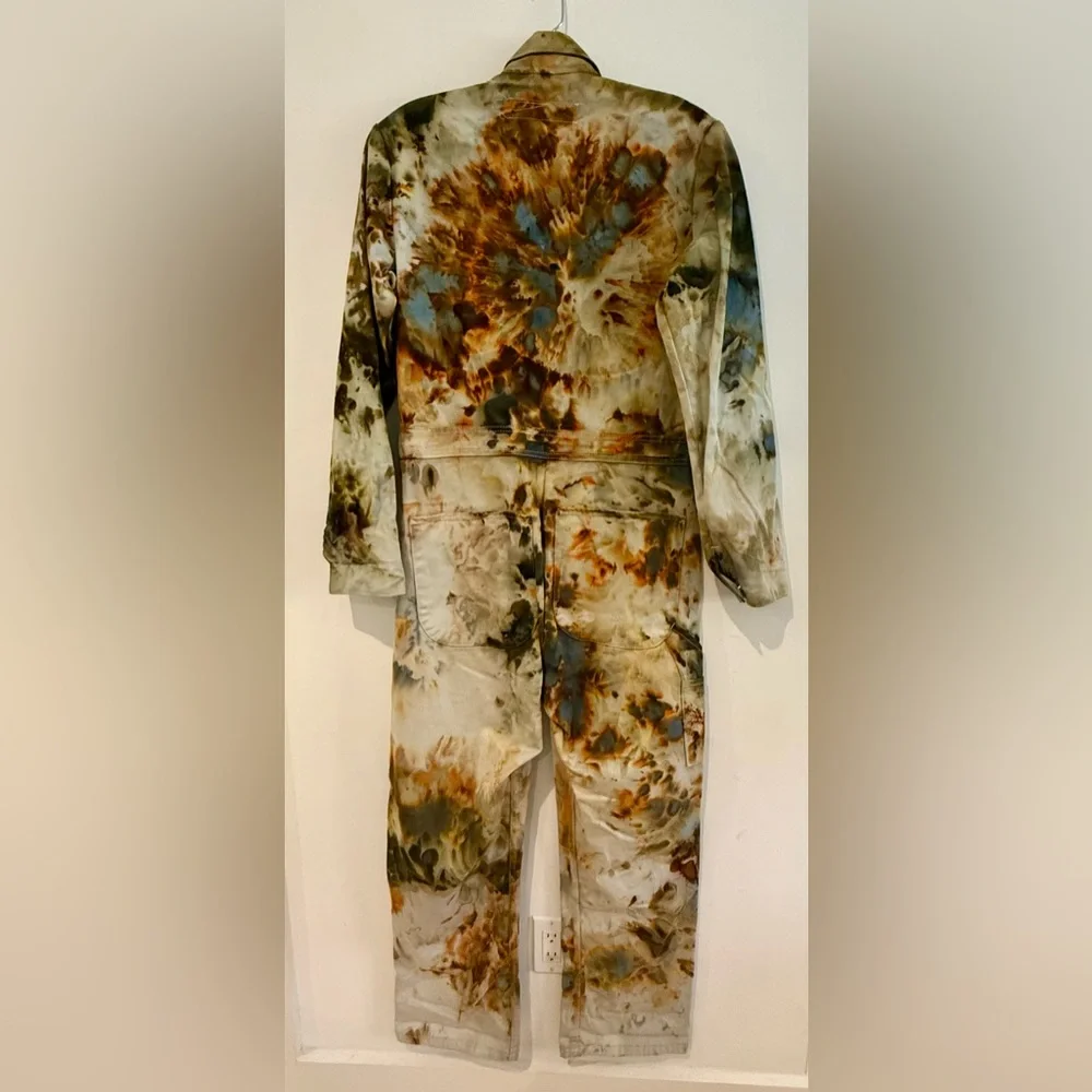 DyersDyes X Red Kap Custom Tie Dye Utility Suit Coveralls Men's Chest Size 36 - Picture 2 of 16